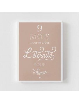Cartes étapes grossesse - 9 mois pour te créer